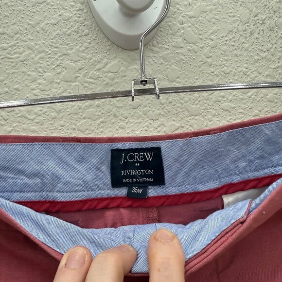 J Crew Factory Rivington 100% Cotton Chino Shorts w Pockets Mens size 35 - Picture 2 of 9